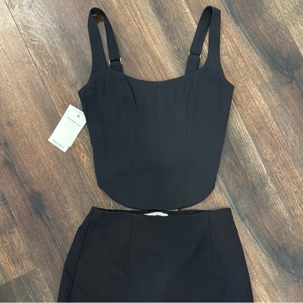 Black Abercrombie Corset Top